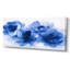 Velours bleu blanc, pivoines bleues - pivoines, art mural-1651694525-1825531531