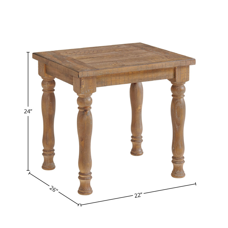 Labruna Solid Wood End Table