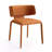 Saddle Leather Dining Chair Upholstered Side Chair With Padded Seat, Wingback Vanity Chair With Metal Frame For Dining Living Room Vanity Office, Orange-2011957049-2012385330