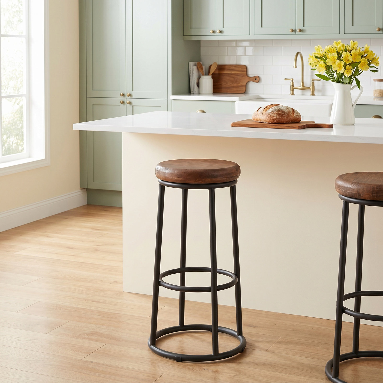 Caress Bar and Counter Stool, Brown, Bar Stool (30" Seat Height)