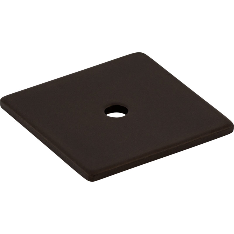 Square  Backplate, Oiled Rubbed Bronze, 1" H x 1" W x 0.06" D