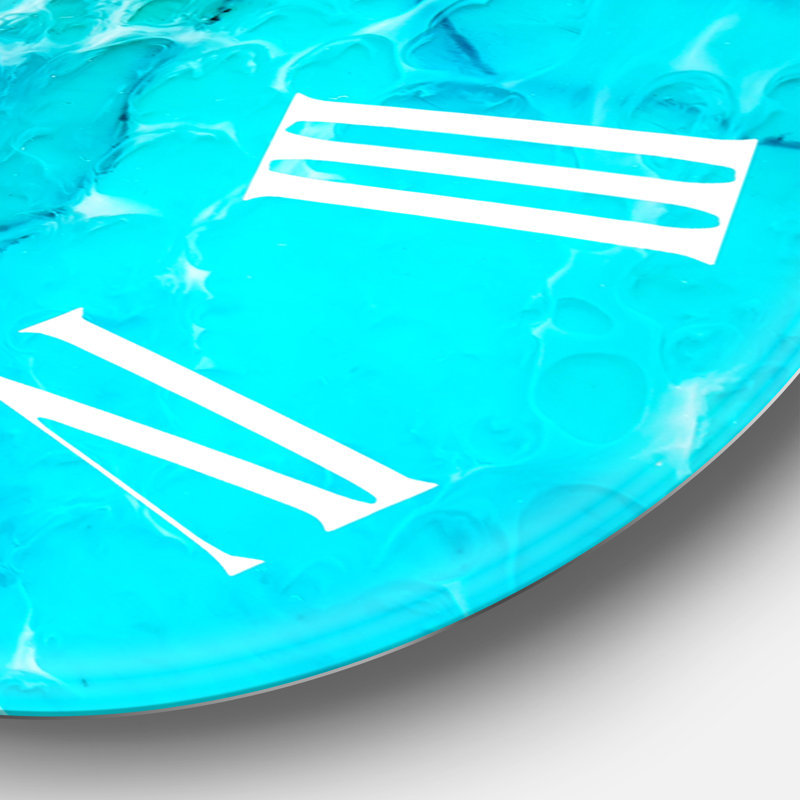 Waves Epoxy ResIn Art III - Horloge murale moderne, Moyen