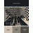 Machine Washable Paizlei Sao Paulo Skyline Modern & Contemporary Checkered Rug in Black – Black Binding-912918780