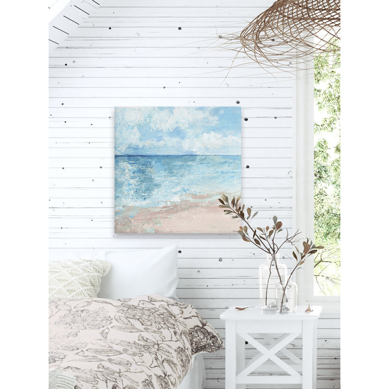« as free as the ocean », reproduction d’art sur toile tendue, H 18 po x l 18 po x P 1,5 po
