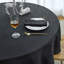 Jacquard Waterproof Thick Elegant Soft Premium Damask Branch Scroll Decorative Home Kitchen Table Cloth Liquid Repellent and Stain Resistant Tablecloth, Black Colour Round 70 Inch-2084578703-2084578740