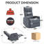Fauteuil de salon inclinable manuel °