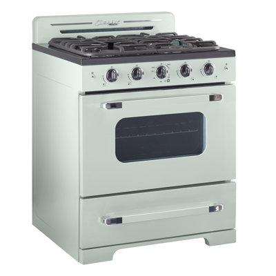 Classic Retro 30" 4 burner 3.9 cu. ft. Freestanding Gas Range with Convection Oven