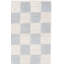 Tapis à carreaux en laine / coton Natura 288 tissé à plat en bleu clair / ivoire-108596716