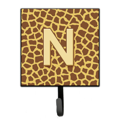 Porte-laisse giraffe monogramme et crochet mural