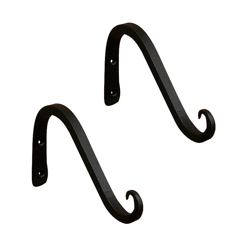 Achla Metal Weather Resistant Bracket Plant Stand, 4" H x 6" W x 0.25" D