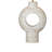 Kent Stone Base Table Lamp with Beige Linen Rectangular Shade, Modern