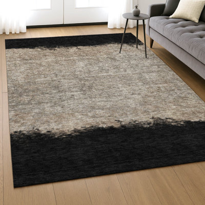 Premium Machine Washable Mayfield AMF2214 Striped Rug