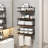 3+1 Tier Wall Mounted Rustic Wood Floating Shelf With Metal Frame And Towel Bar, Dark Brown