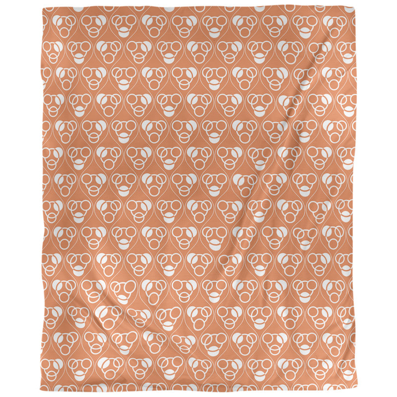 Tissu de cercles et d’ondulations, Orange, L 54 po x l 36 po, Lin huître palazzo