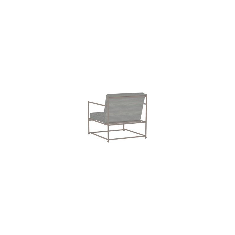 Glendale Cushion Sling Outdoor Lounge Chair, Gray, Gray