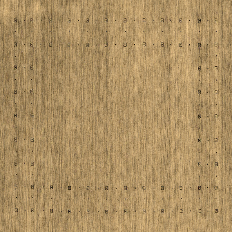 Tapis brun contemporain Contemporary 2505, Carré 3 pi