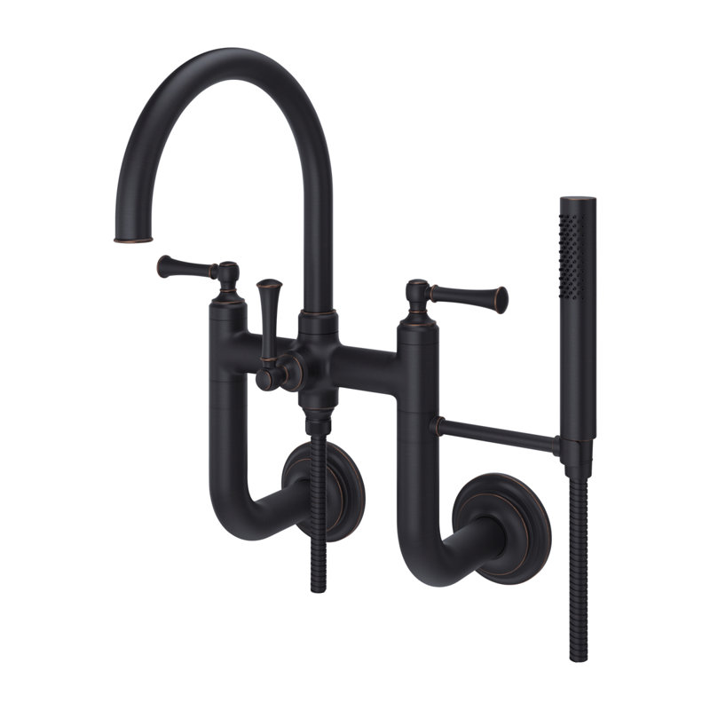 Wall Mounted Tub Spout, Tuscan Bronze