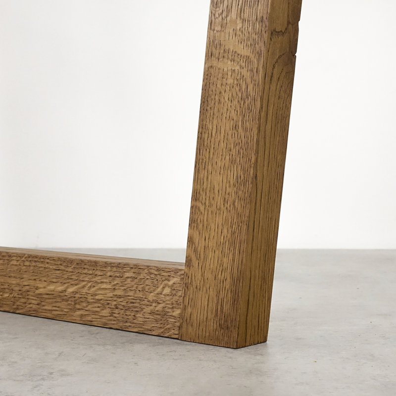 Iyana Oak Solid Wood Dining Table, H75 x L120 x W80cm, Brown Wood