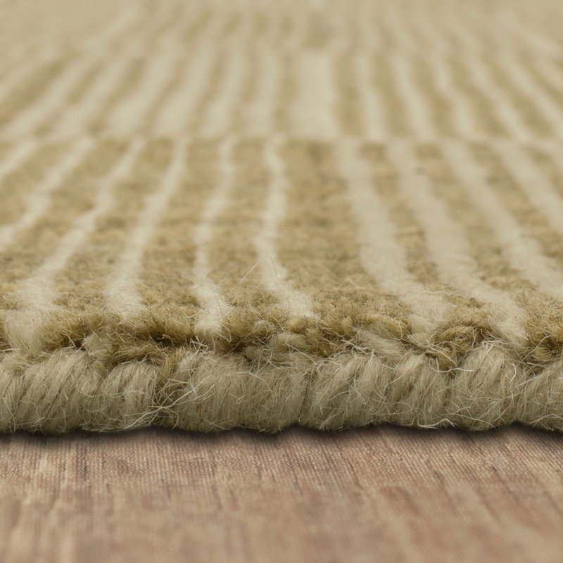 Karastan Rugs Broken Stripe Flint Area Rug, Rectangle 8' x 10', Yellow
