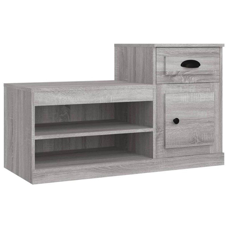 Menzen Shoe Storage Cabinet, Grey Sonoma