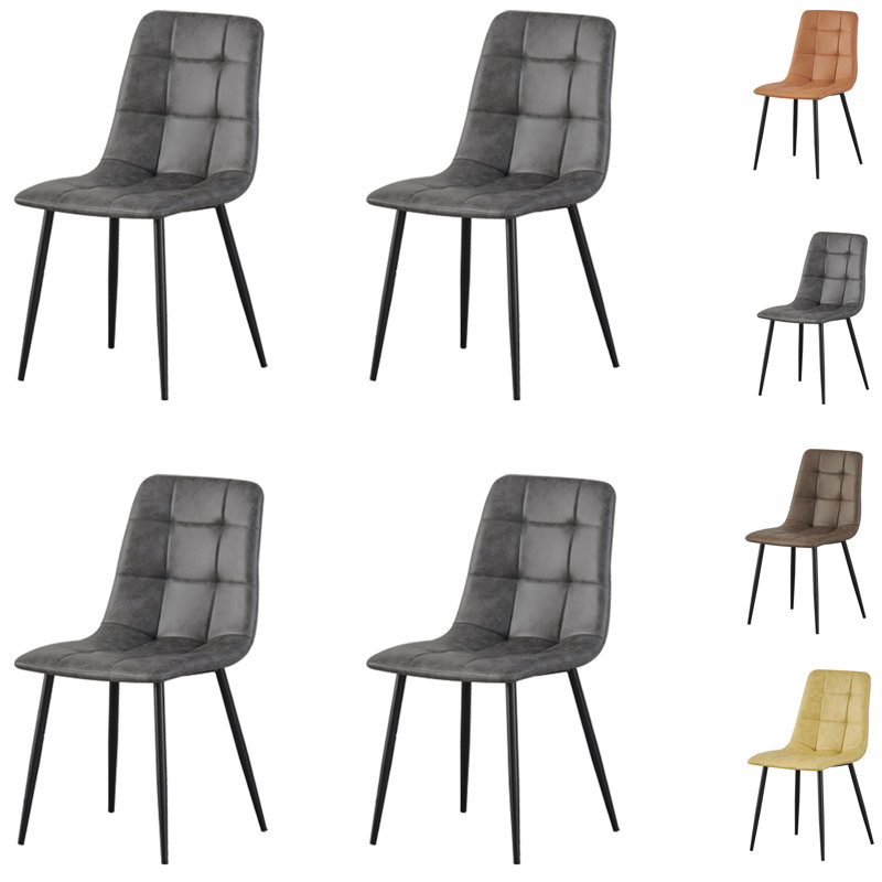 46cm H Metal Side Chair, Grey