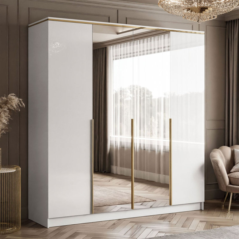 4 Door Manufactured Wood Wardrobe