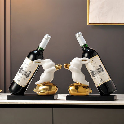 Kadarion Tabletop Wine Bottle Rack Gold