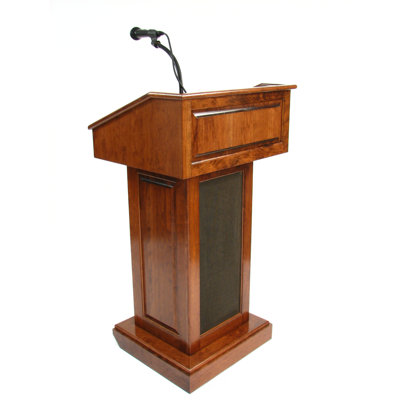 48'' Wood Full Podium with Wheels