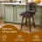 Desouza Transitional Faux Leather 26"H Swivel Counter Stool With Solid Wood Legs-132137921
