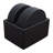 Leather Round 10 Piece Coaster Set-1229433118