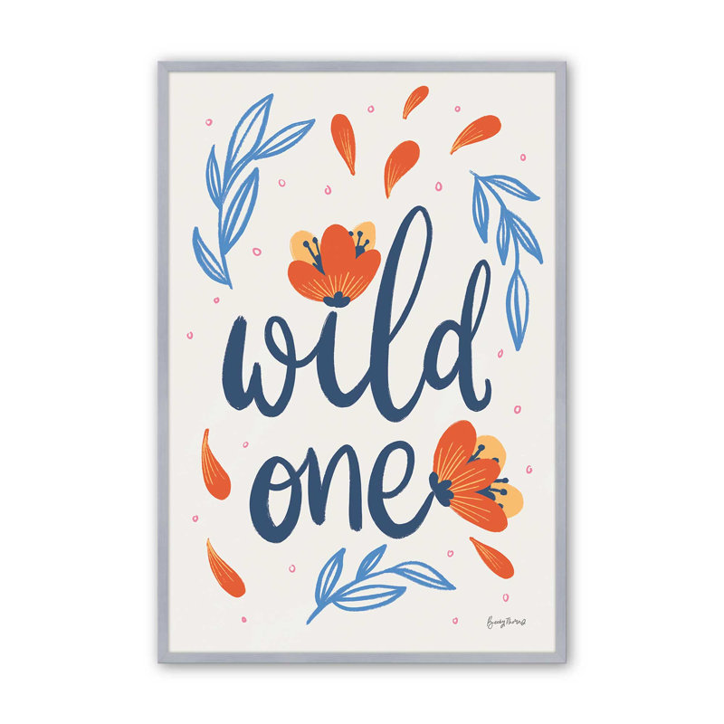 «Wild Petals», Cadre en chrome poli, H 11,25 po x l 9,25 po