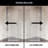 Piedmont 38" W x 38" D x 73" H Hinged Frameless Shower Enclosure with 3/8  Clear Glass-28304947