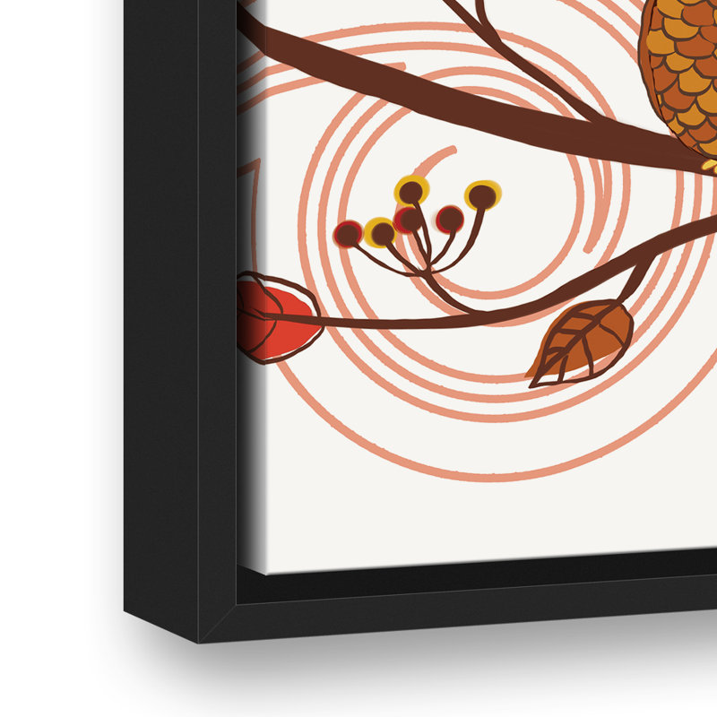 « Friendly Fall Reminder », art encadré, H 16 po x l 12 po x P 1,75 po, Cadre noir