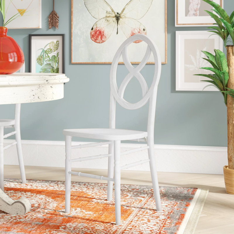 Gantz 18'' H Stacking Side Chair, Lime White