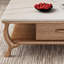 Table basse et meuble télé moderne et minimaliste avec rangement