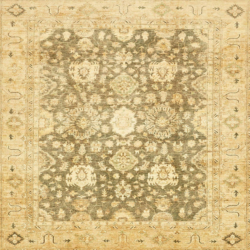 Tapis abstrait moderne 464, Carré 6 pi