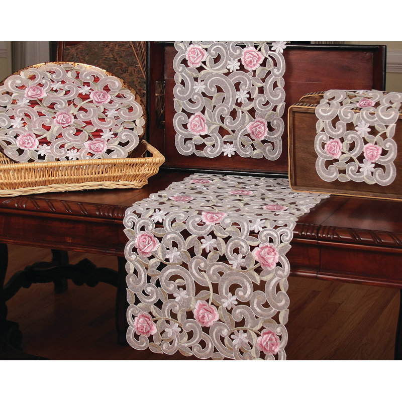 Weccacoe Polyester Embroidered Rectangle Placemat