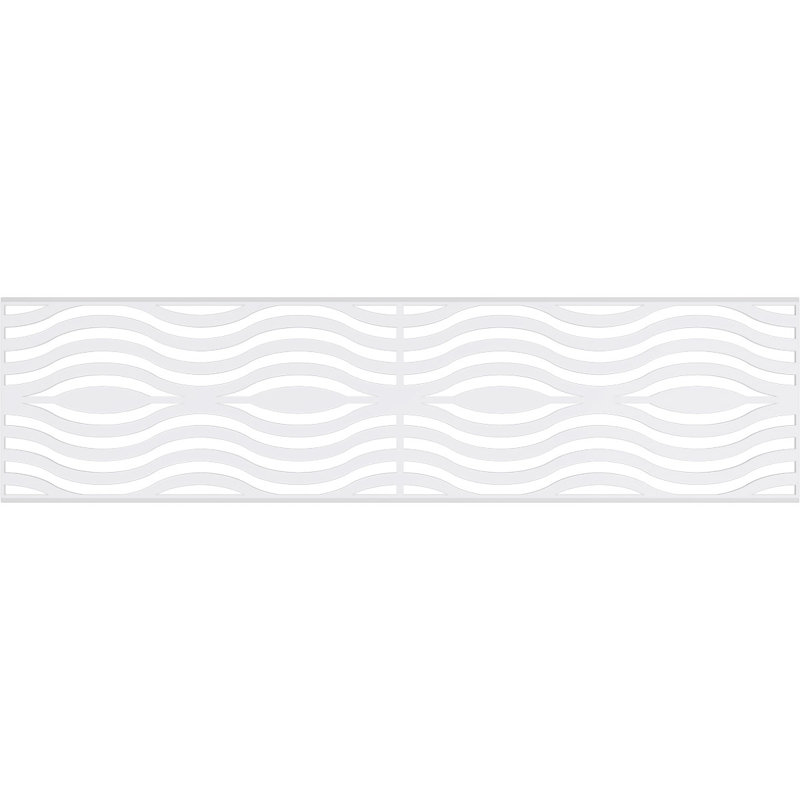 24.25'' H x 94.5'' W x 0.38'' D Expanded Cellular PVC Wainscot Panelling