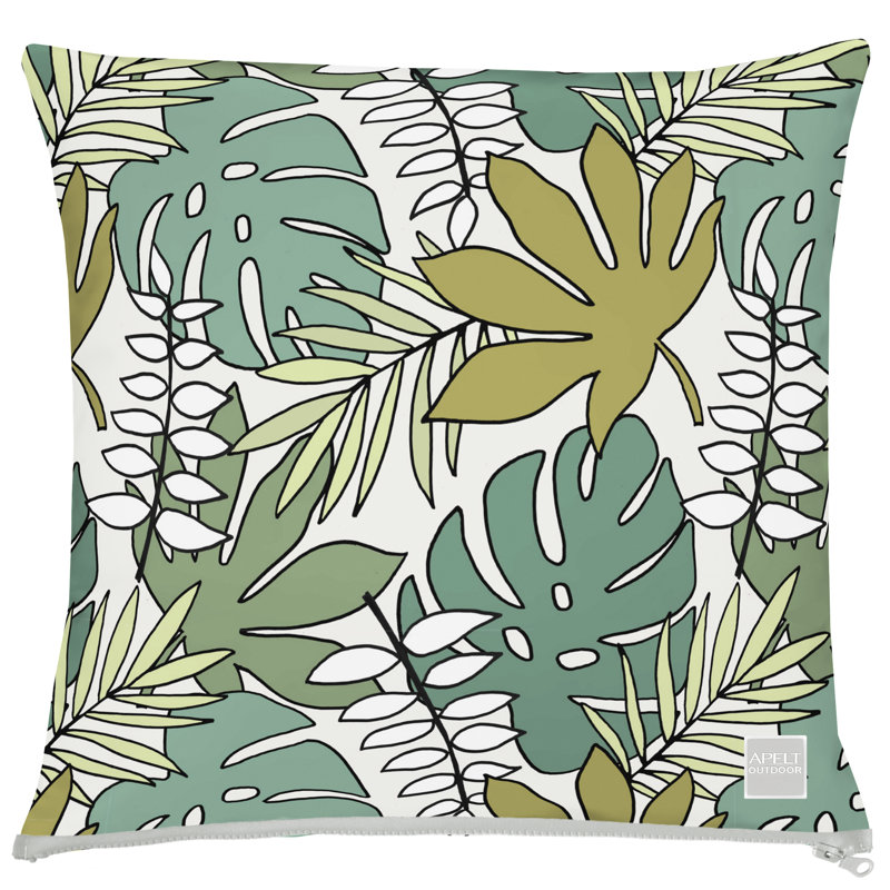 Outdoor Indoor / Outdoor Floral Square Throw Cushion, Polyester