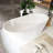 63 " L x 29.5 " W Freestanding and Mounting / Installation Required Soaking Solid Surface Bathtub