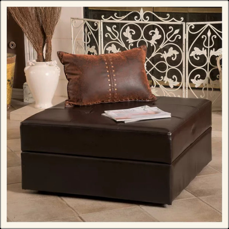 Banc de rangement en tissu polyvalent avec un design classique et un grand espace de rangement