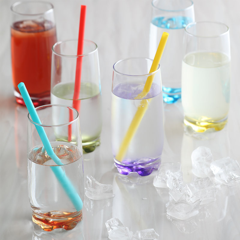 Verres arc-en-ciel colorés 6 pièces Adora