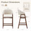 Tabouret de bar rembourré en bois massif-339600678-339600680