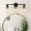 Ashod 3-Light Dimmable Matte Black Vanity Light