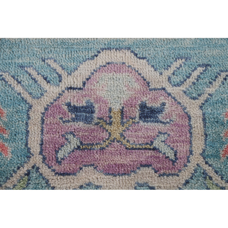 Tapis de salon rose Oushak 9 x 12