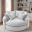 Canapé-lit rond à compression complète avec 8 coussins décoratifs-171923487