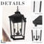 Luminaire suspendu en aluminium coulé 23,5 pouces