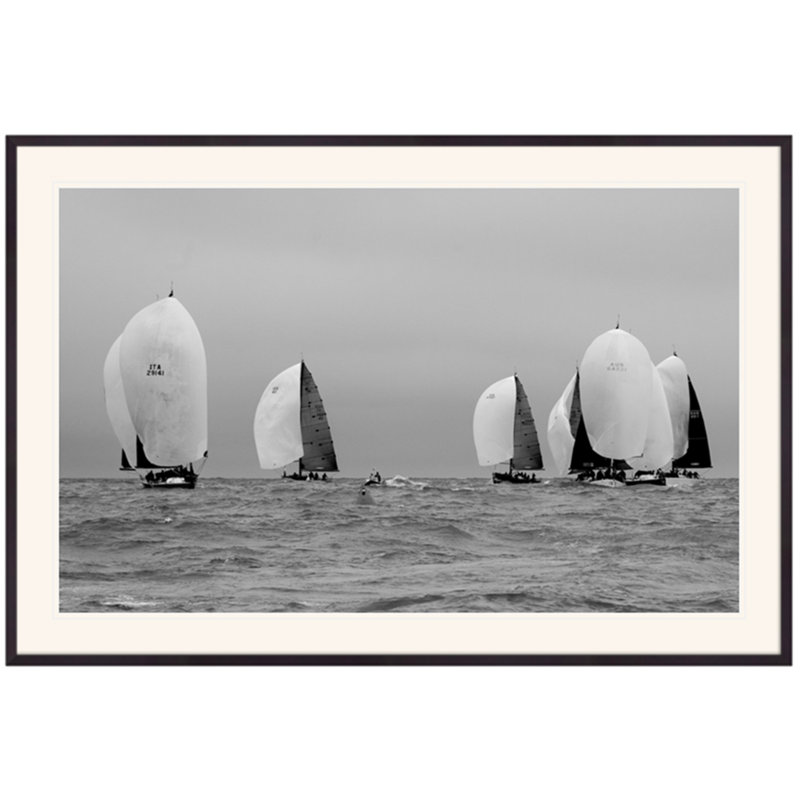 Gray Rounding Print by Ted Glasoe