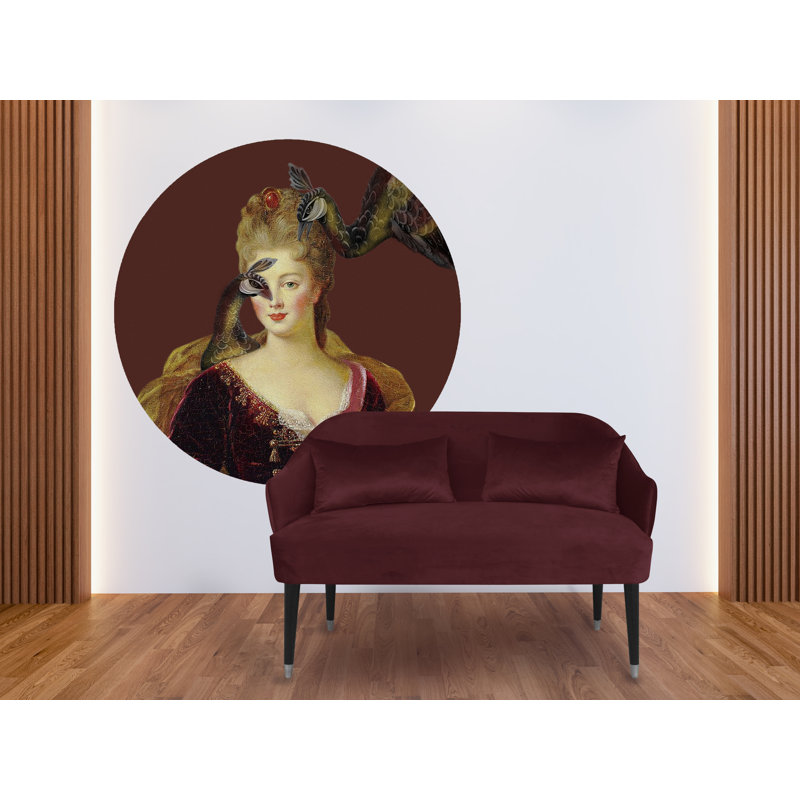 Emi 2 Seater Sofa, Burgundy