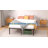 Turberville 16'' Black Metal Platform Bed Frame With Steel Slat Support, No Box Spring Needed-358194523